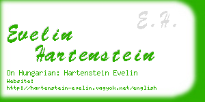 evelin hartenstein business card